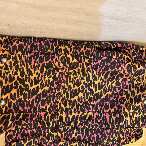 Betseyville by Betsy Johnson Leopard Print Shoulder Bag with Pink Accents - Picture 15 of 16